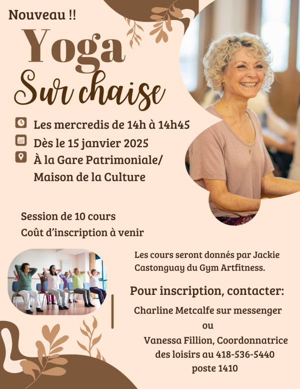Yoga sur chaise 