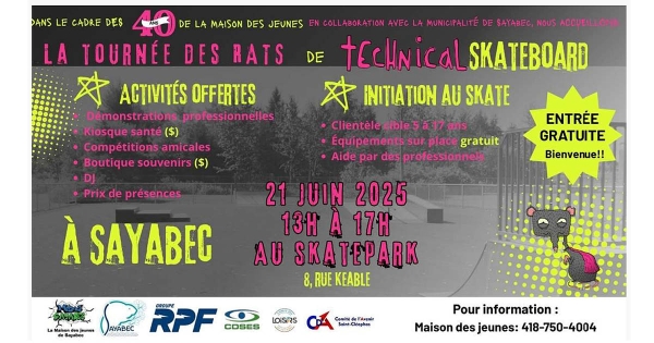 Tournée des rats de Technical Skateboard