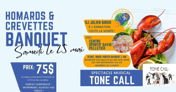 Banquet de homards et crevettes