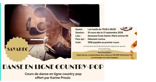 Cours de danse en ligne