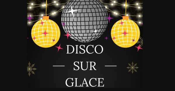 Disco sur glace et tire d'érable