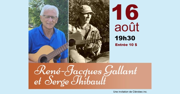 René-Jacques Gallant et Serge Thibault à la Caboose