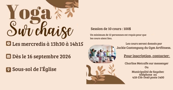 Yoga sur chaise